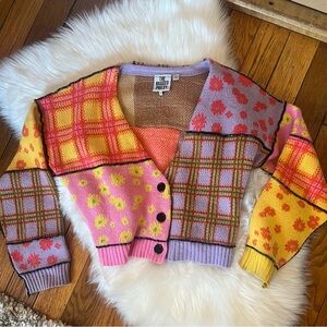 The Ragged Priest Colorful Floral Cardigan